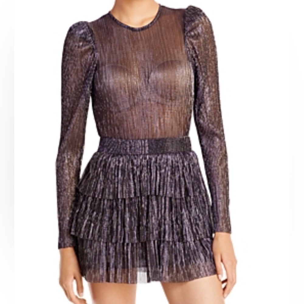 Sabina Musayez Purple Mini Dress